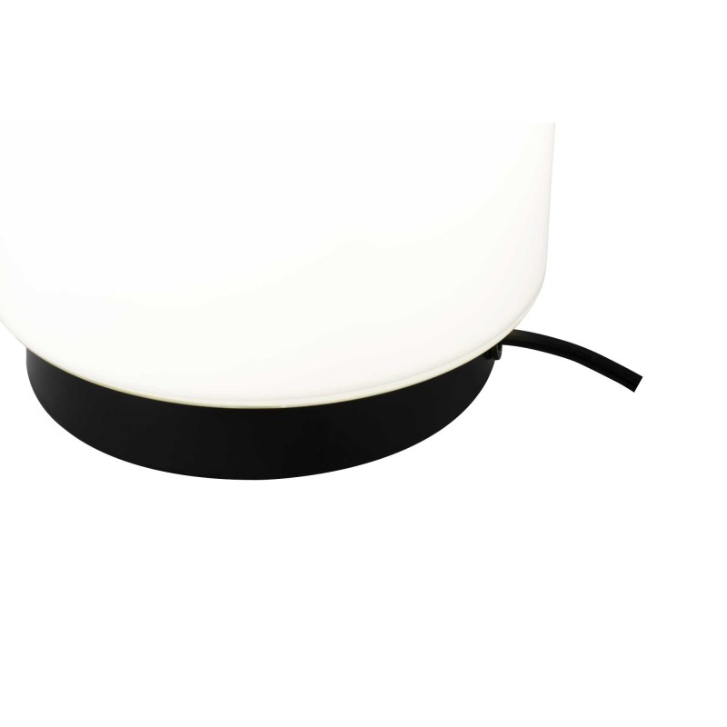Lampe à poser en verre coloré et métal style rétro - TEORA