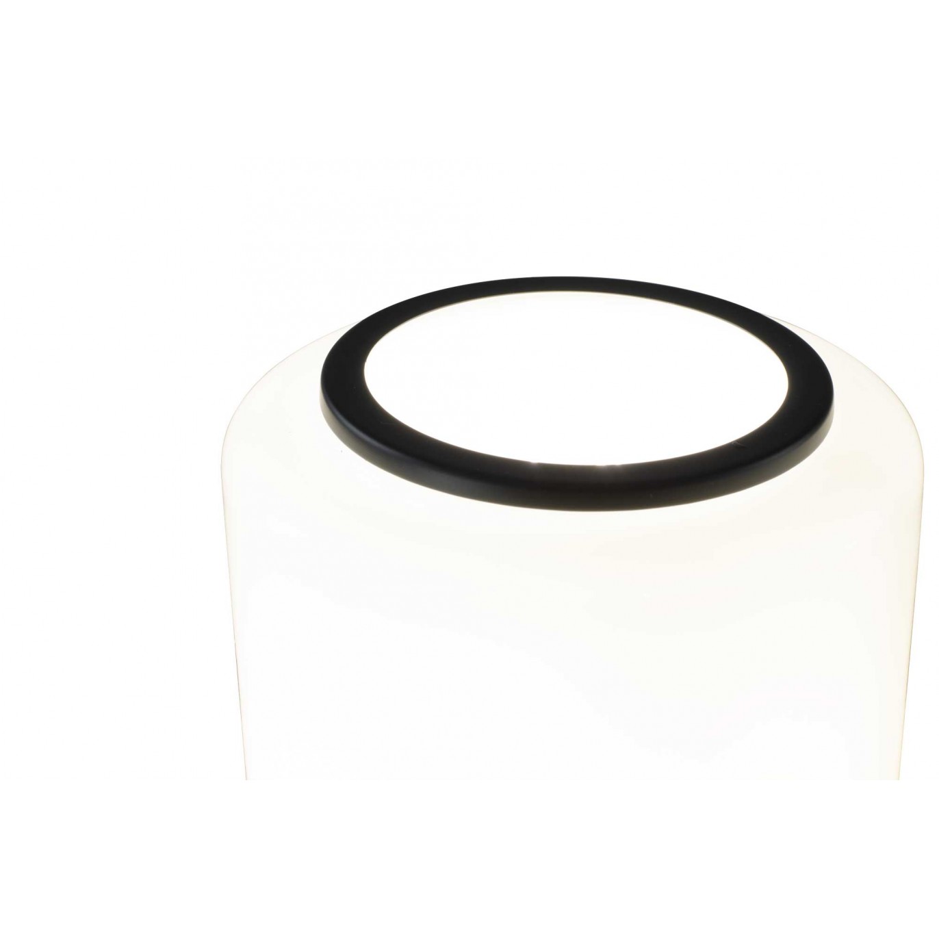 Lampe à poser en verre coloré et métal style rétro - TEORA