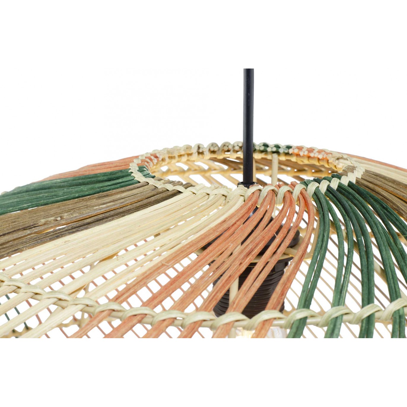Suspension en rotin tressé 4 couleurs - LESCO
