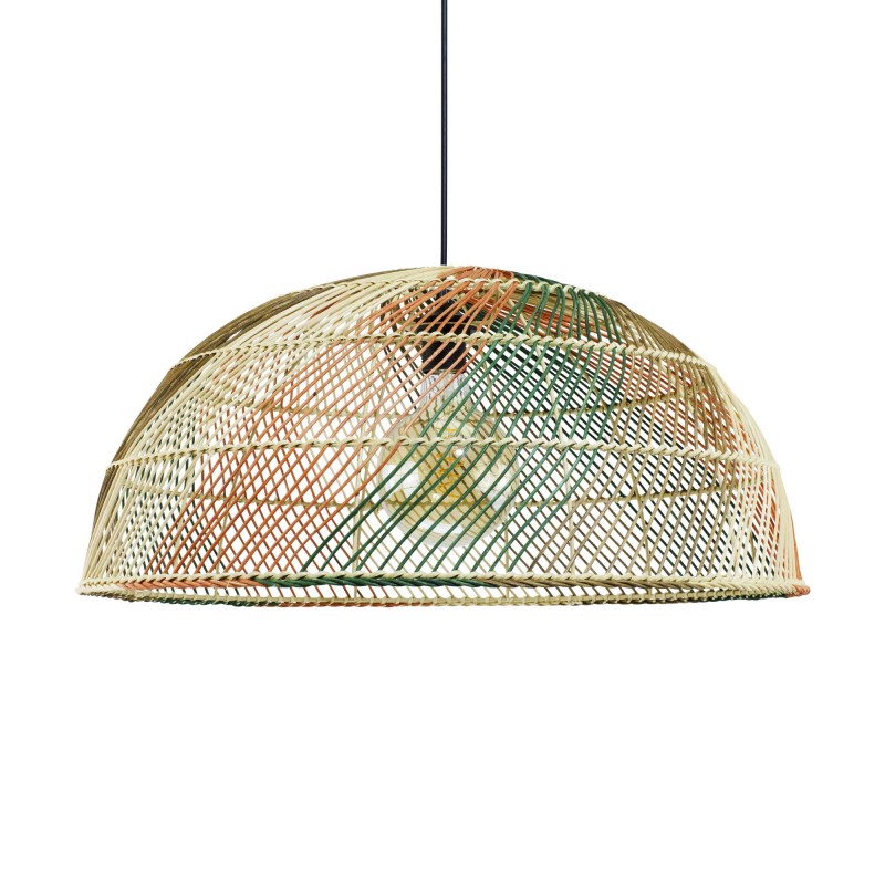 Suspension en rotin tressé 4 couleurs - LESCO