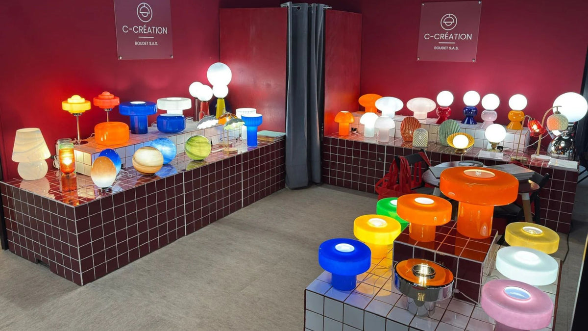 Stand C-Création au salon Maison & Objet 2025, présentant une sélection de luminaires.