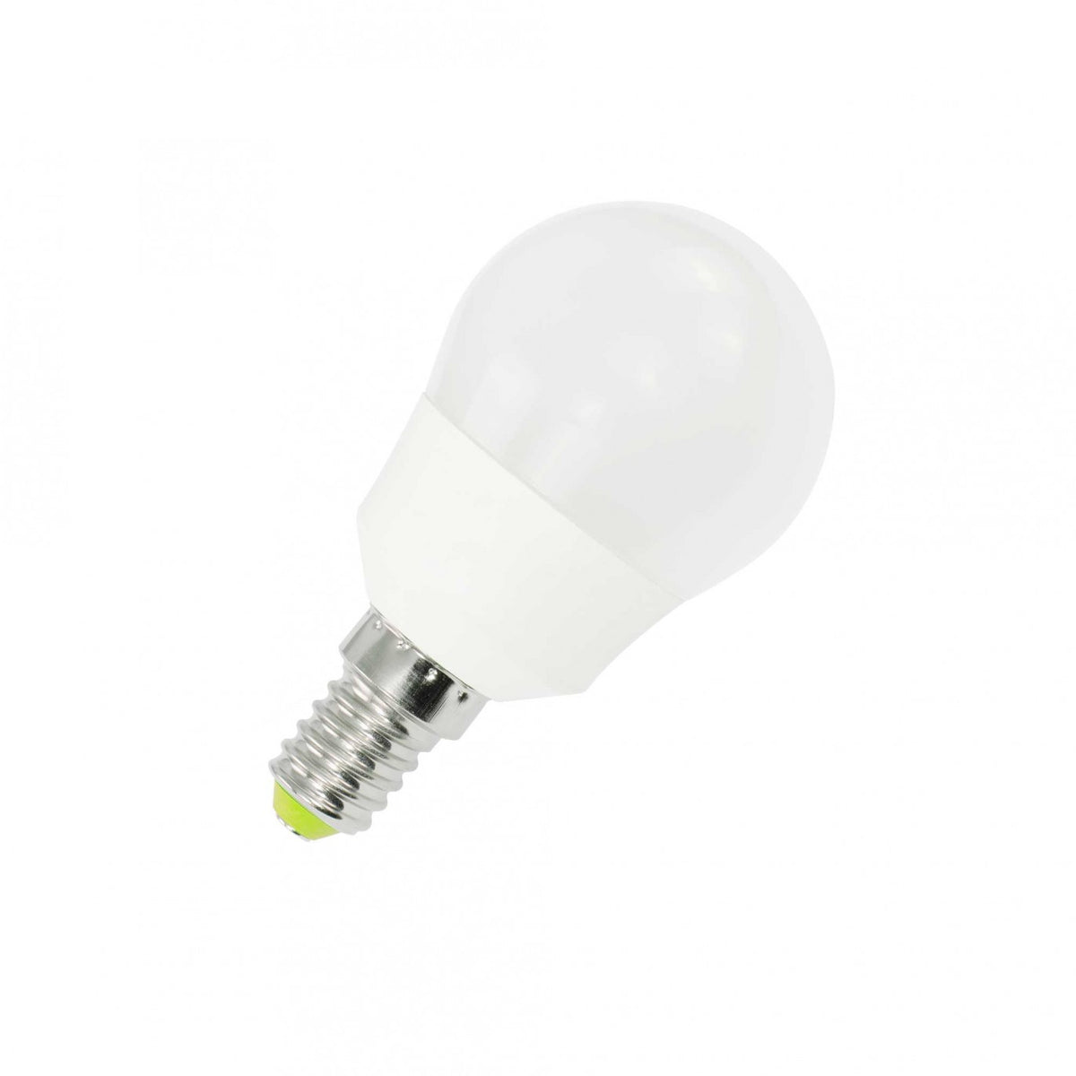 Ampoule LED DILI E14 P45 verre blanc opaque - vue éteinte