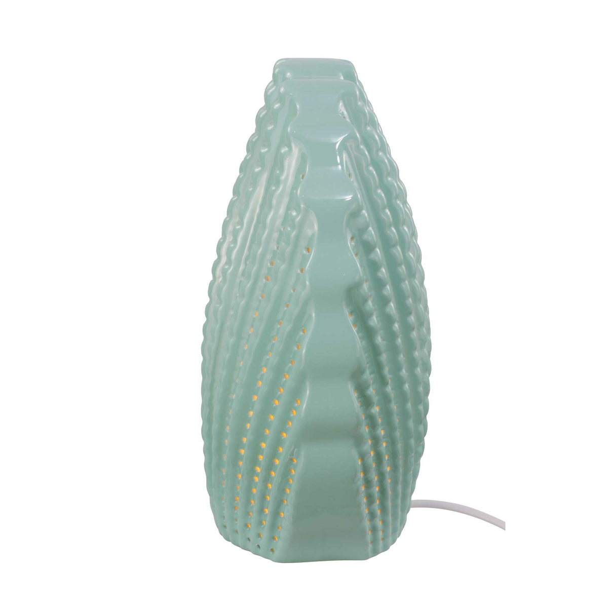 Lampe à poser en céramique - ORSEA - Vert - vue allumée #Couleurs_Vert