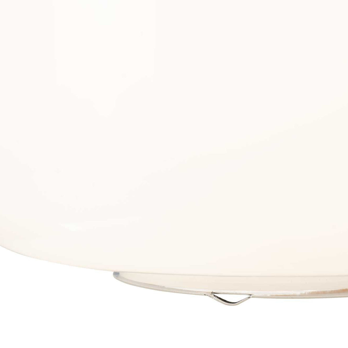 Lámpara de mesa LIVO - Blanco - detalle del borde inferior de la lámpara