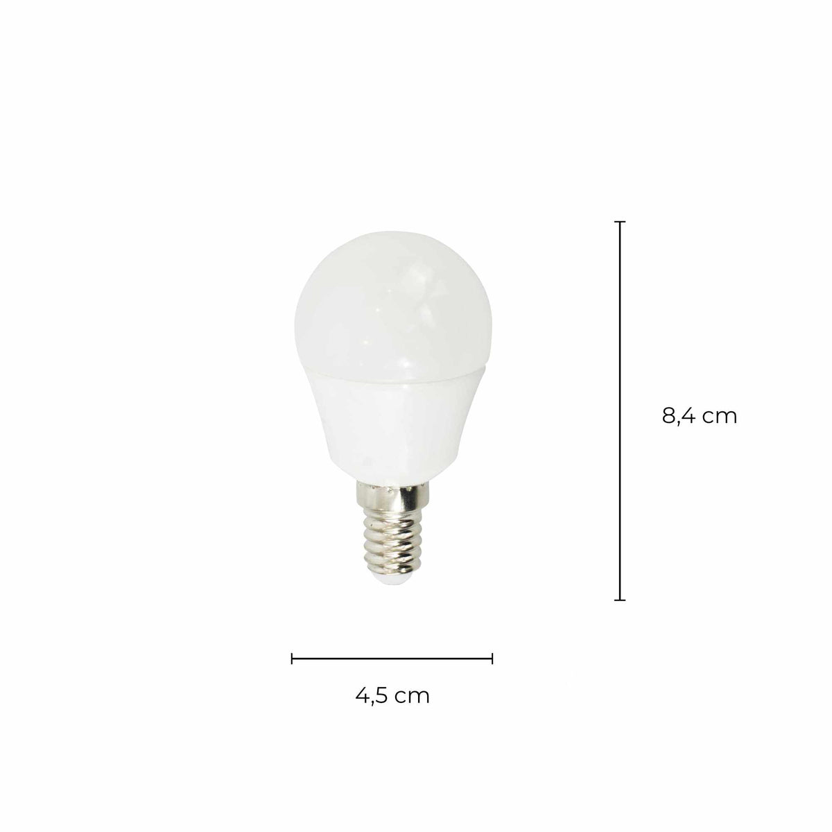 Pack 5 (1 Sensor câble et 1 Ampoule dimmable E14) - schéma des dimensions du produit