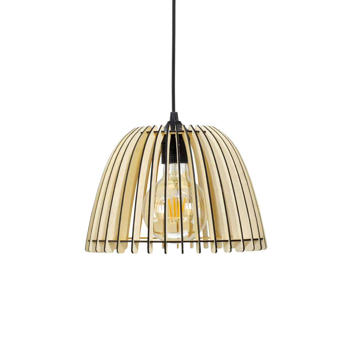 Suspension en bois de peuplier - SATONE - éteint - C-Création Luminaires