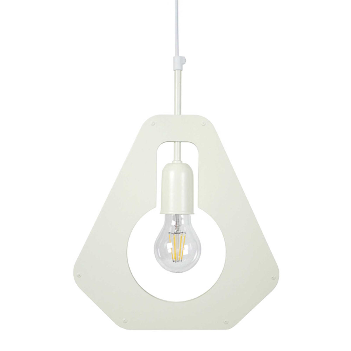 Suspension en métal design - HASDEN B - Blanc - éteint - C-Création Luminaires