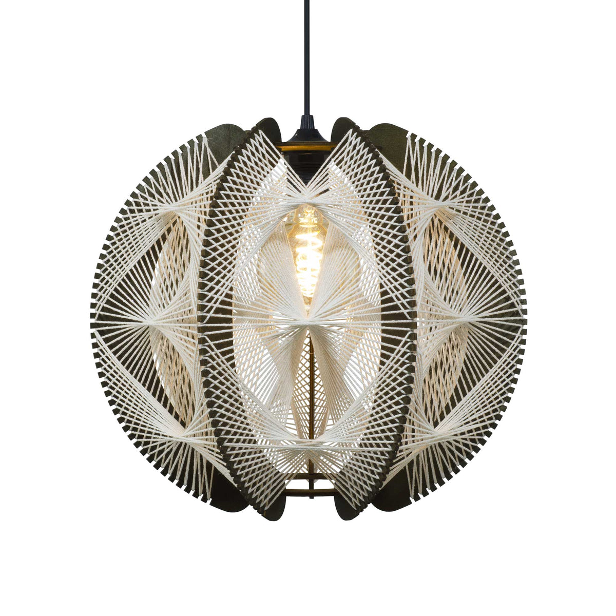 Suspension - TRADIA - Marron - allumée - C-Création Luminaires