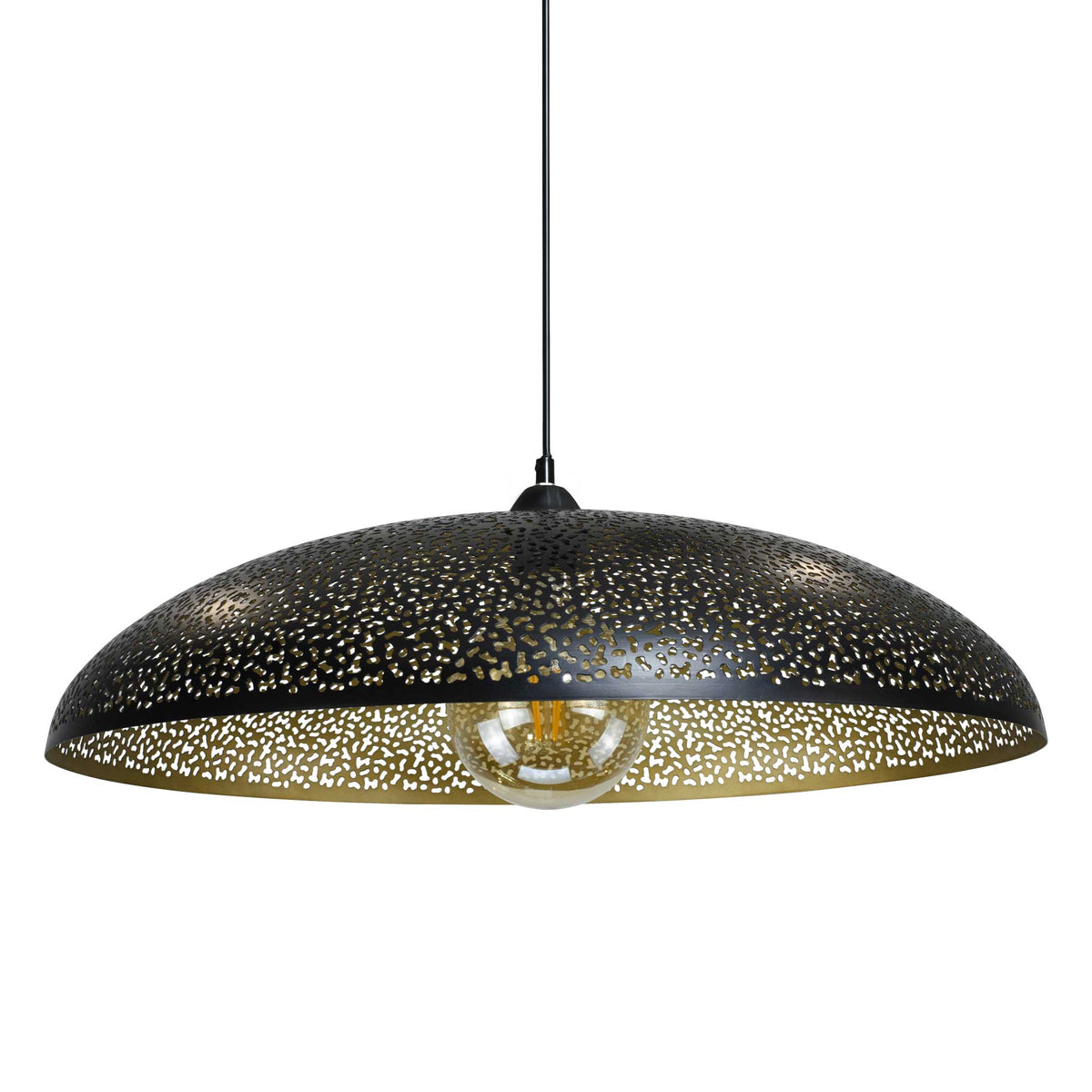 Lámpara colgante SISLEY - Negro - luz apagada